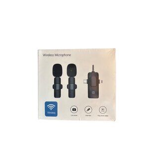 Wireless Microphone Set For Streaming & Interviews With Plug & Play NWB